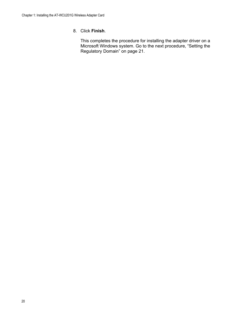 Allied Telesis AT-WCU201G User Manual | Page 20 / 72
