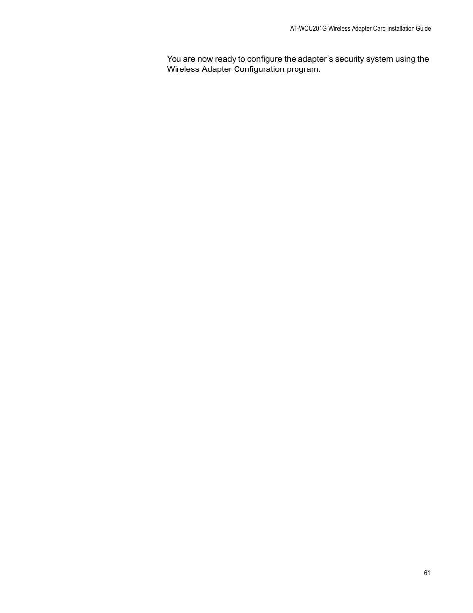 Allied Telesis AT-WCU201G User Manual | Page 61 / 72