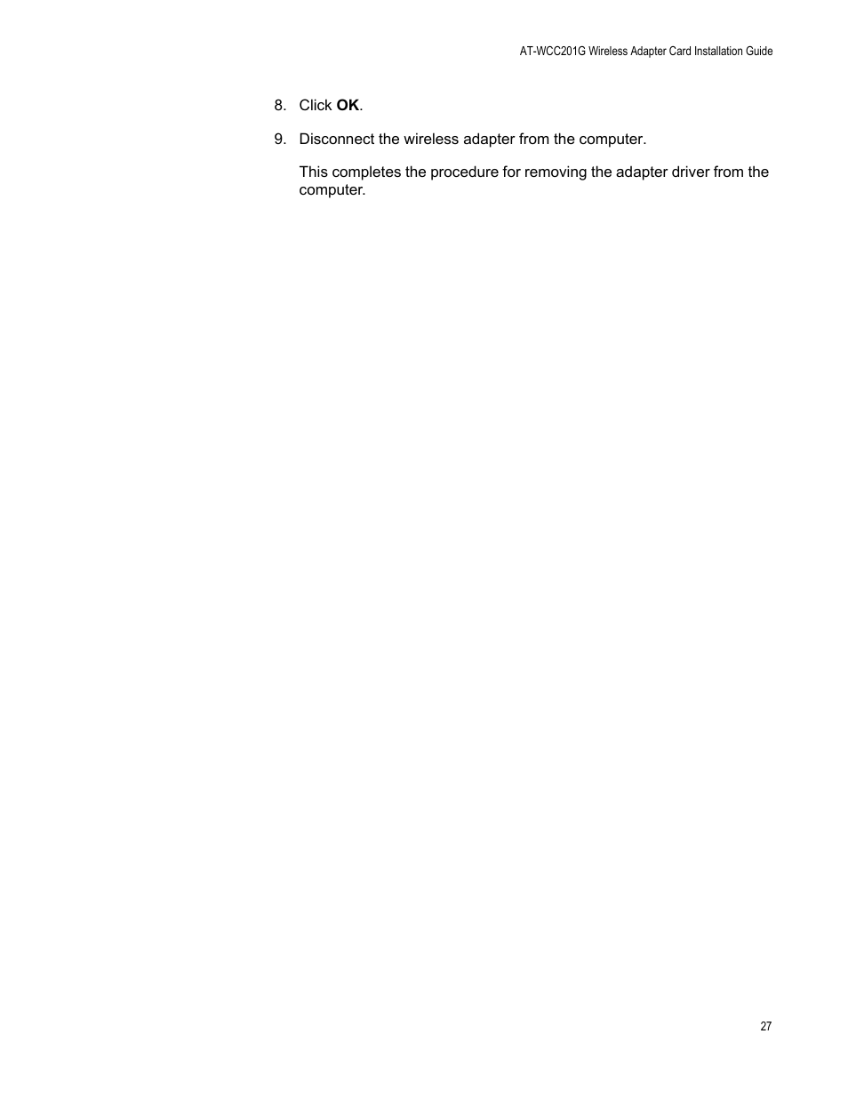 Allied Telesis AT-WCC201G User Manual | Page 27 / 72