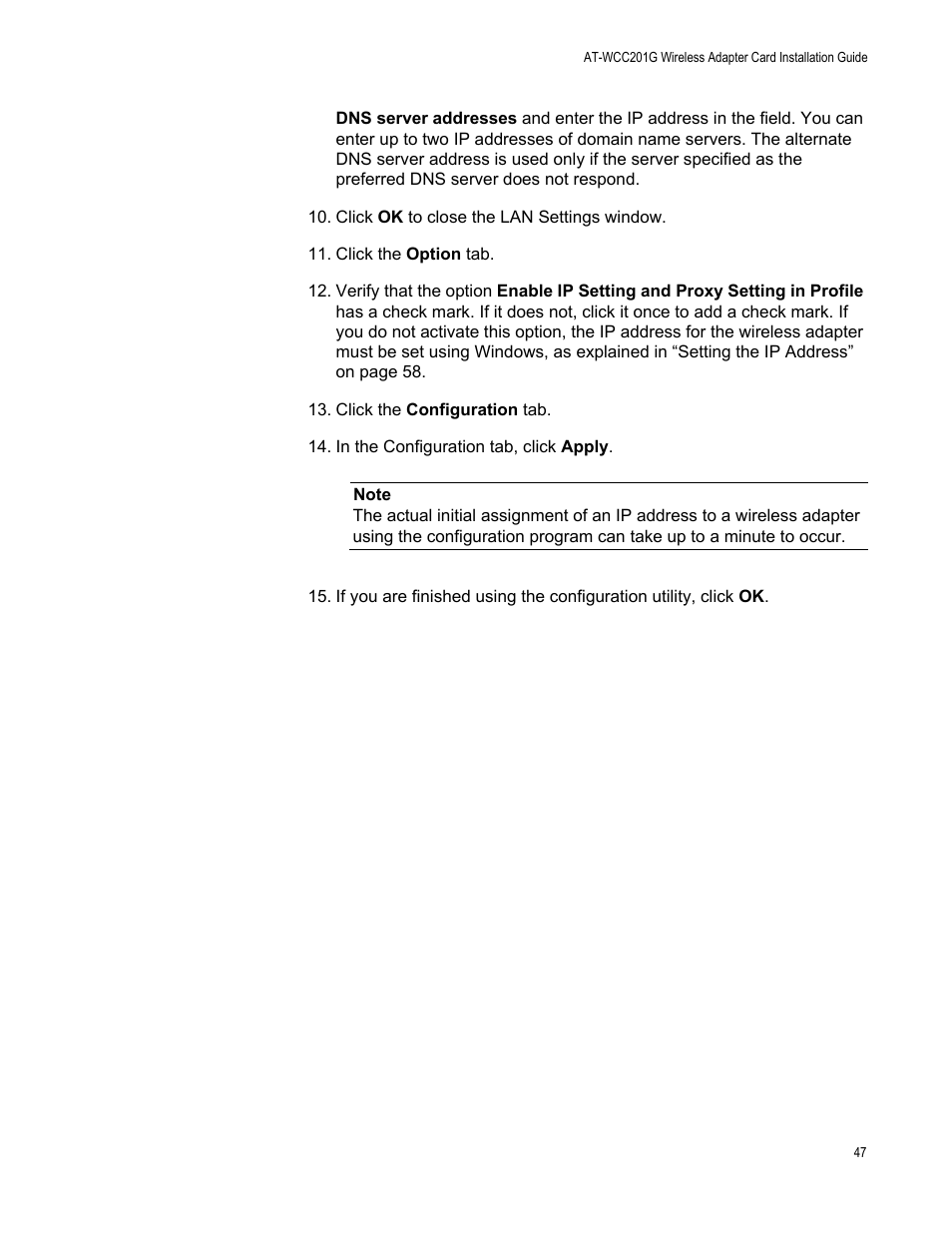 Allied Telesis AT-WCC201G User Manual | Page 47 / 72