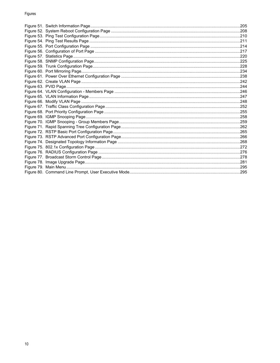 Figure 79. main menu 295 | Allied Telesis AT-S81 User Manual | Page 10 / 314