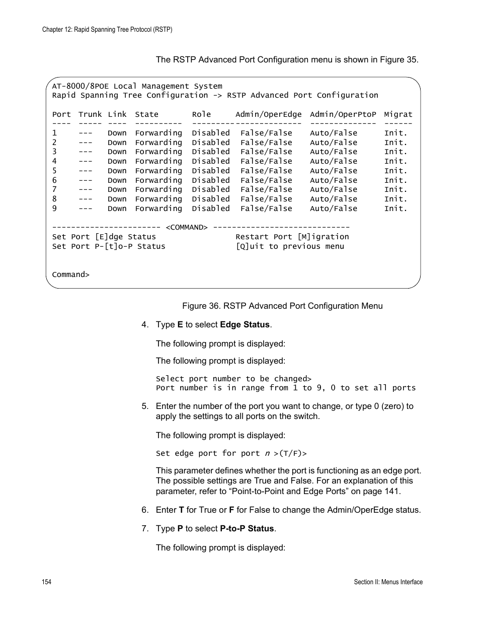Allied Telesis AT-S81 User Manual | Page 154 / 314