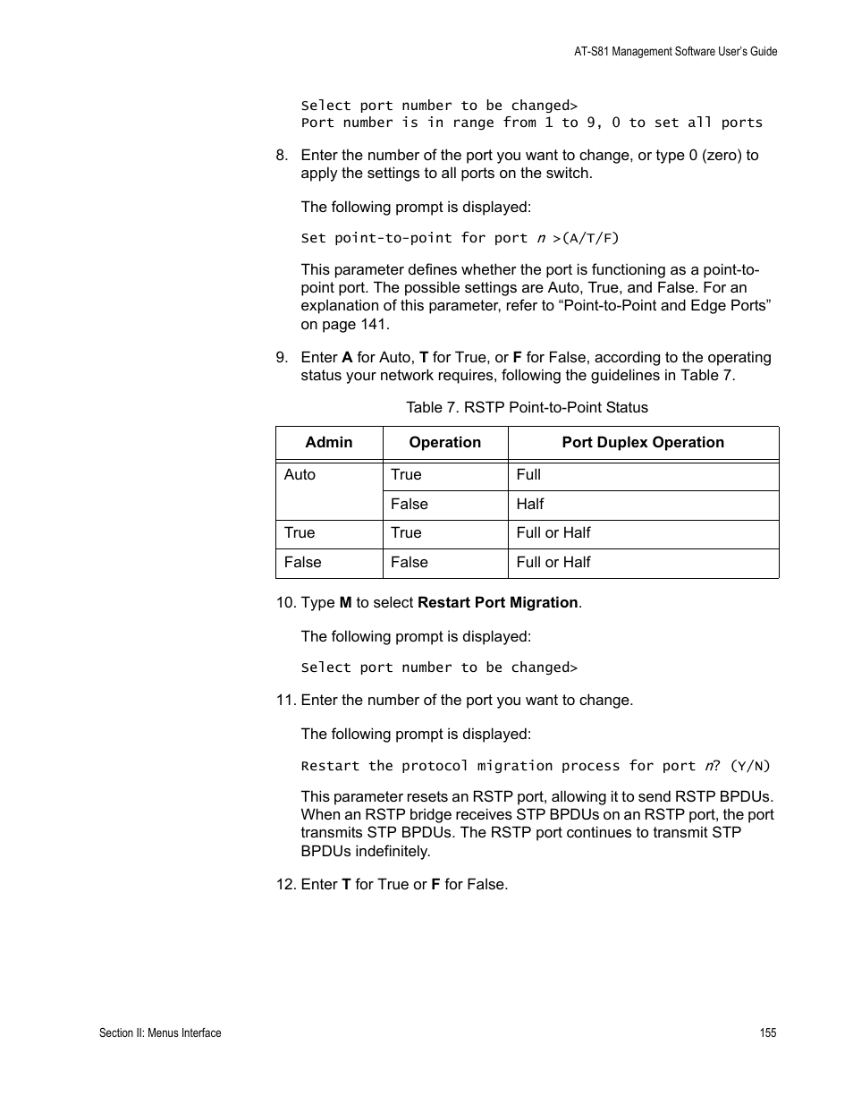 Allied Telesis AT-S81 User Manual | Page 155 / 314