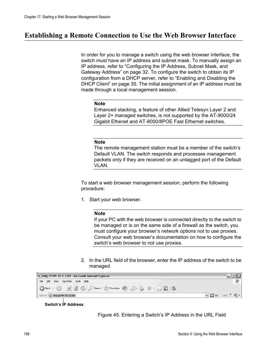 Allied Telesis AT-S81 User Manual | Page 188 / 314