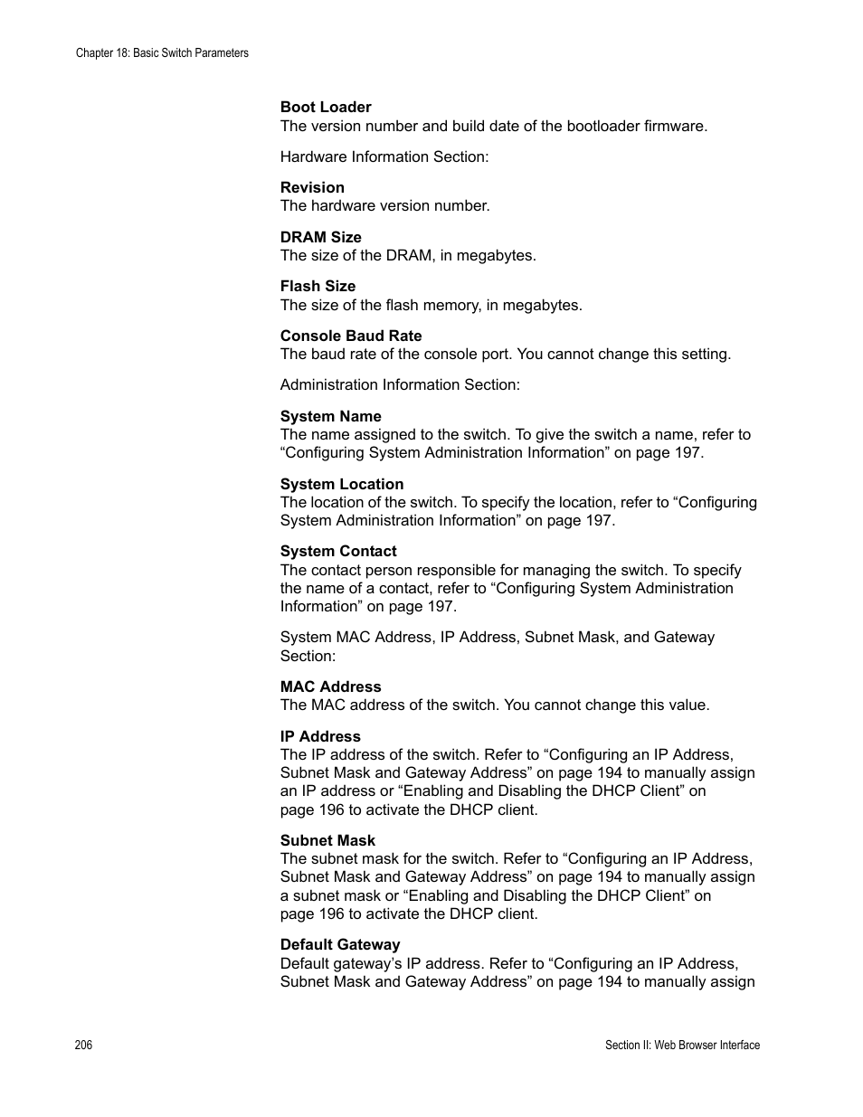 Allied Telesis AT-S81 User Manual | Page 206 / 314