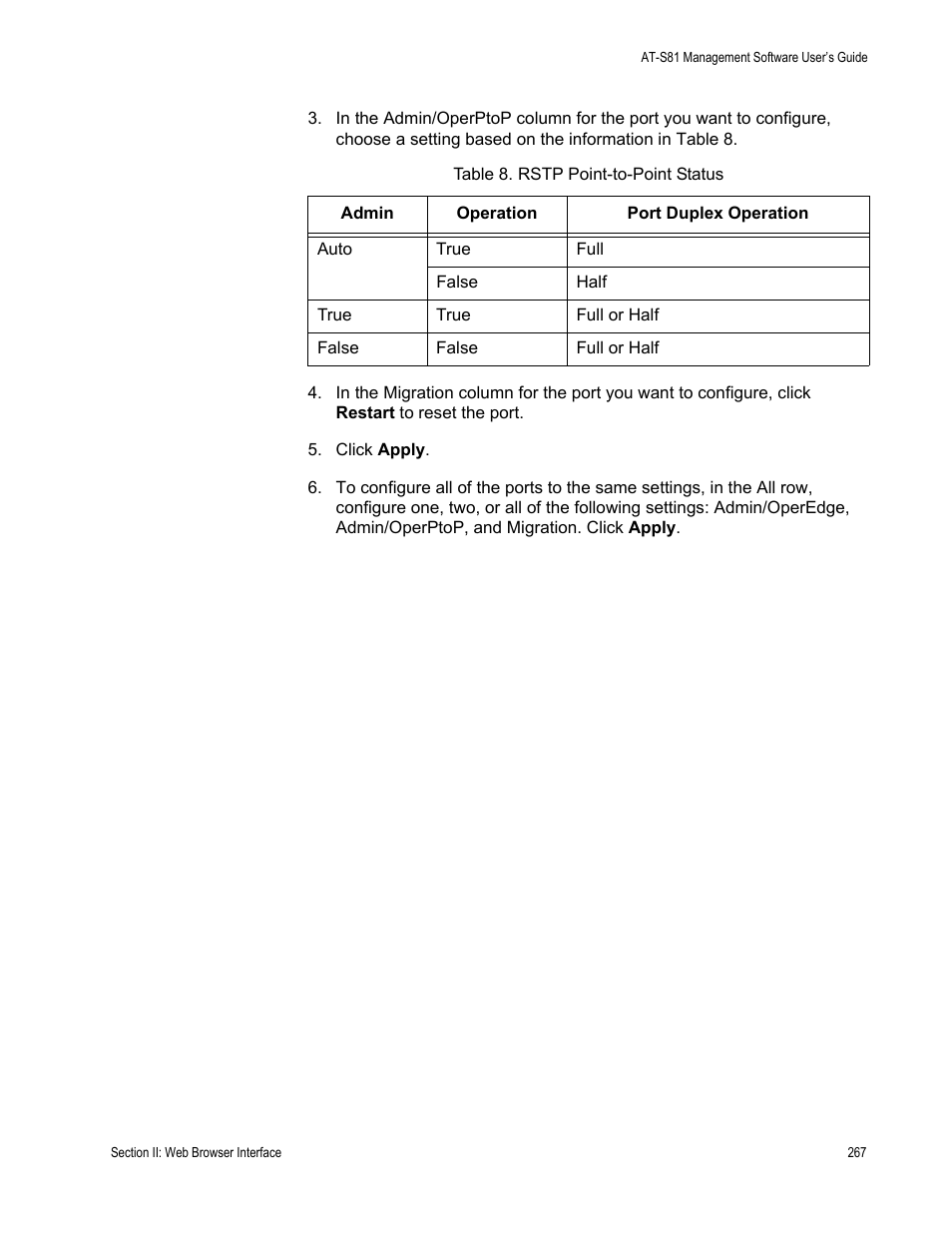Allied Telesis AT-S81 User Manual | Page 267 / 314