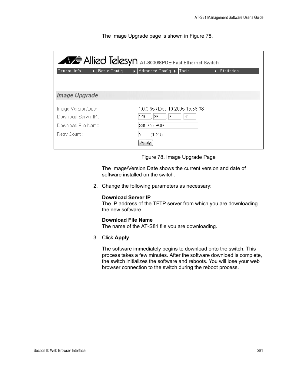 Allied Telesis AT-S81 User Manual | Page 281 / 314
