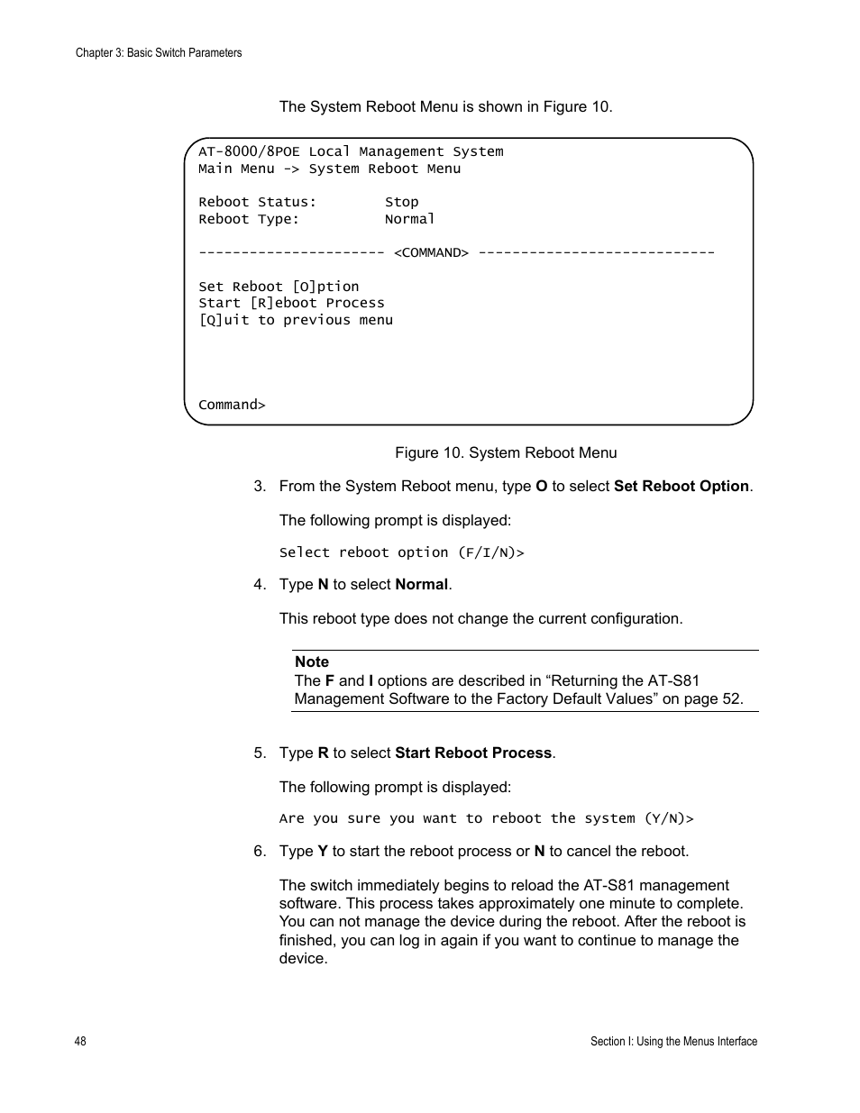 Allied Telesis AT-S81 User Manual | Page 48 / 314