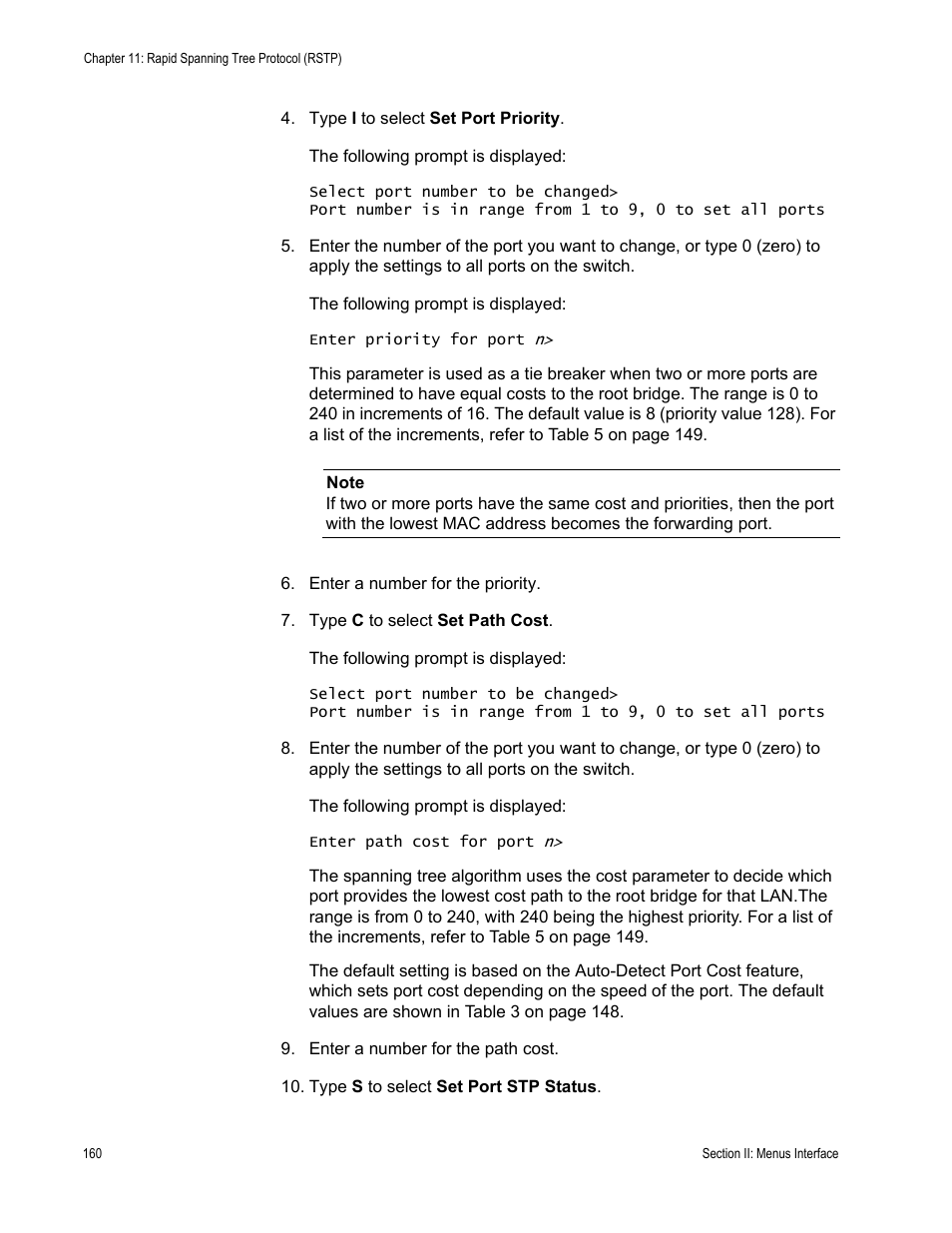 Allied Telesis AT-S84 User Manual | Page 160 / 334