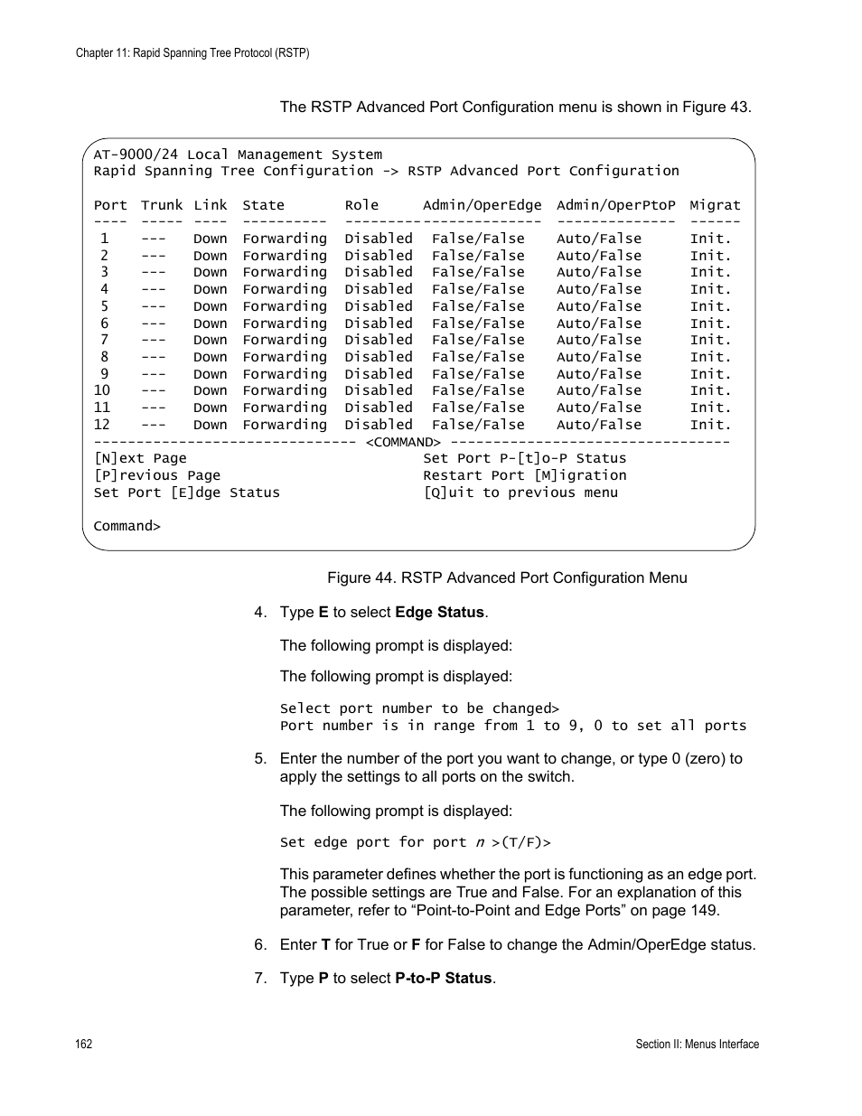 Allied Telesis AT-S84 User Manual | Page 162 / 334