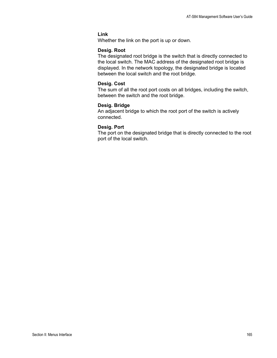 Allied Telesis AT-S84 User Manual | Page 165 / 334