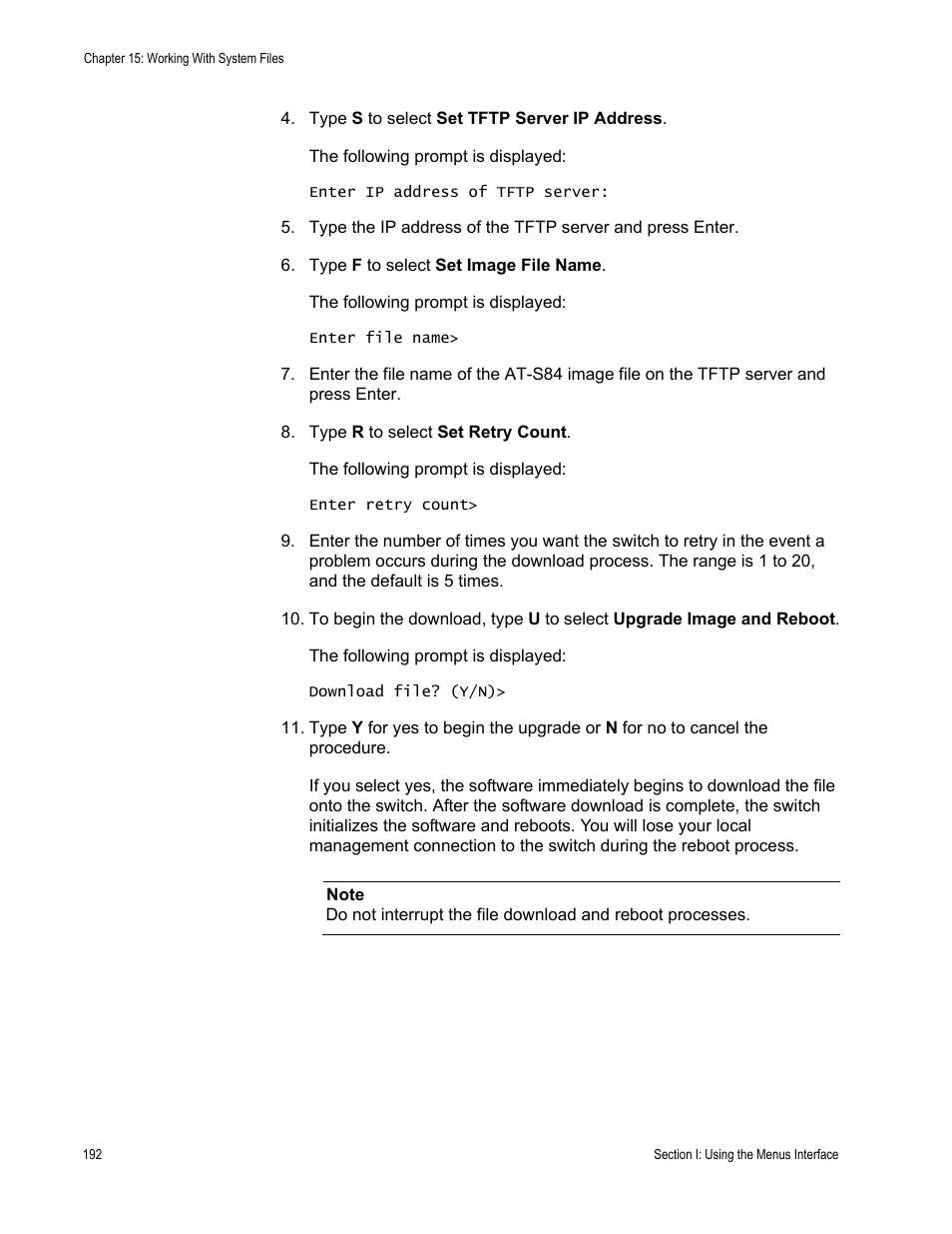 Allied Telesis AT-S84 User Manual | Page 192 / 334