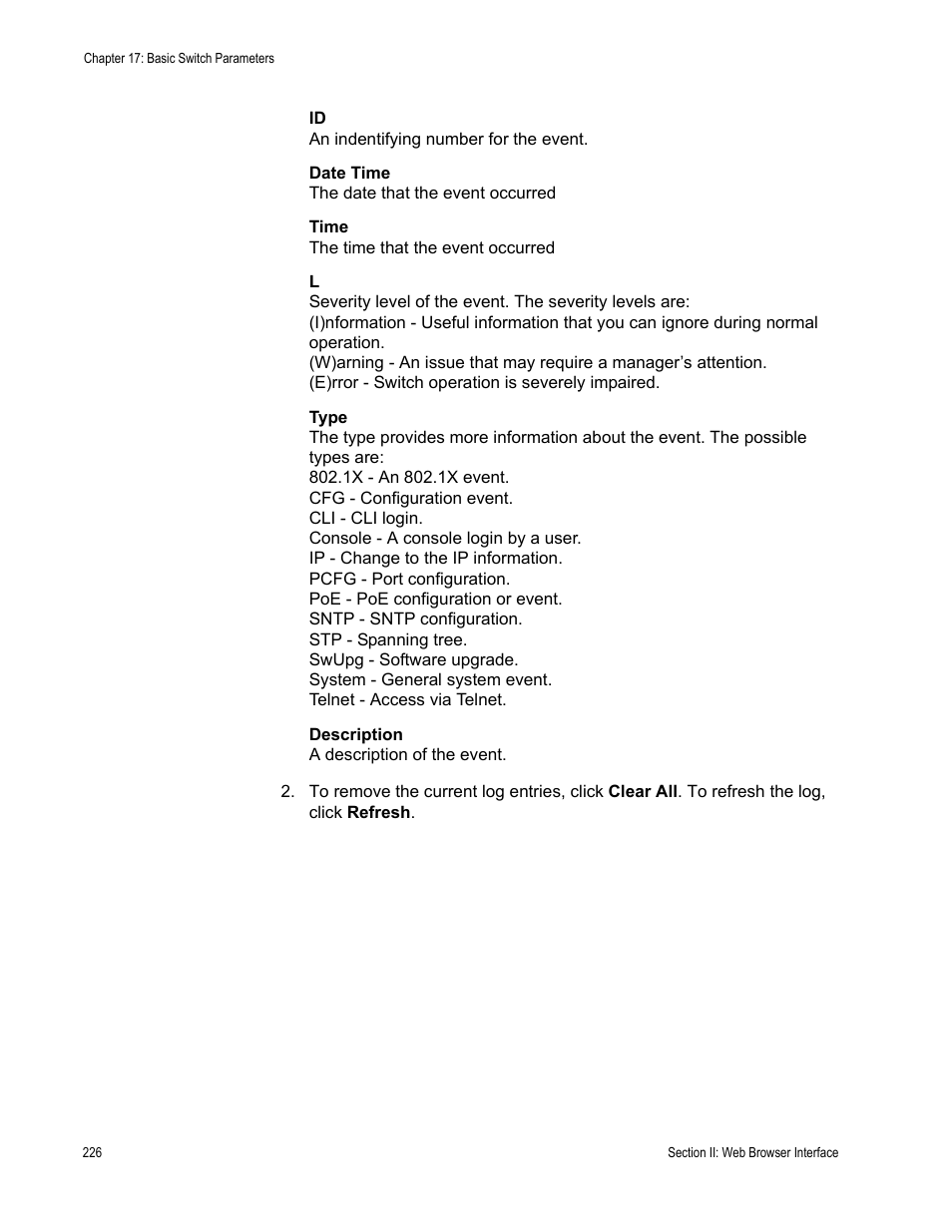 Allied Telesis AT-S84 User Manual | Page 226 / 334