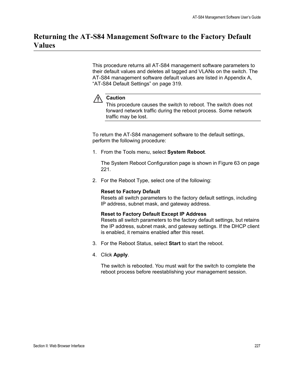 Allied Telesis AT-S84 User Manual | Page 227 / 334