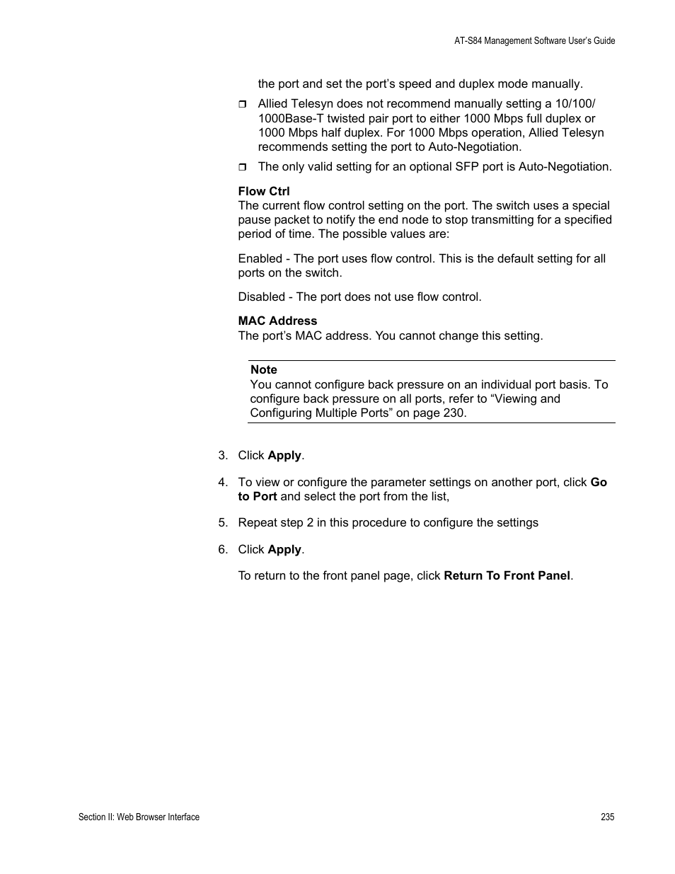 Allied Telesis AT-S84 User Manual | Page 235 / 334