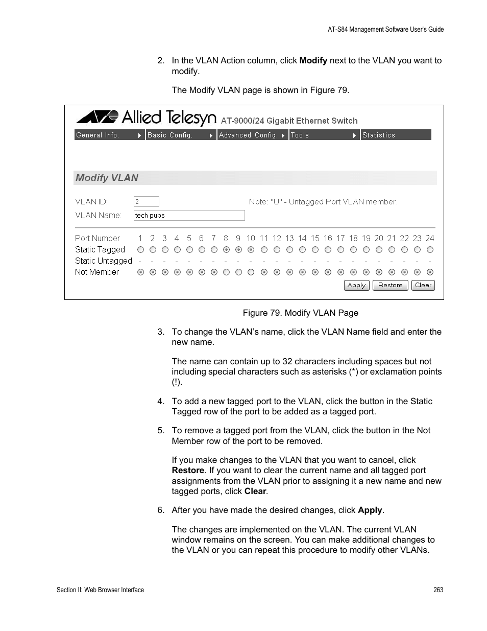 Allied Telesis AT-S84 User Manual | Page 263 / 334