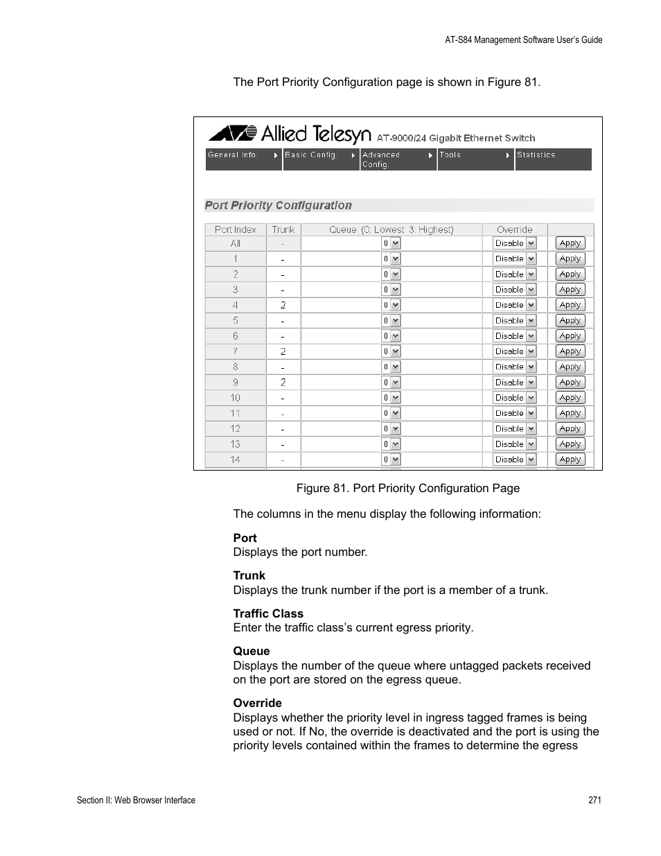 Allied Telesis AT-S84 User Manual | Page 271 / 334