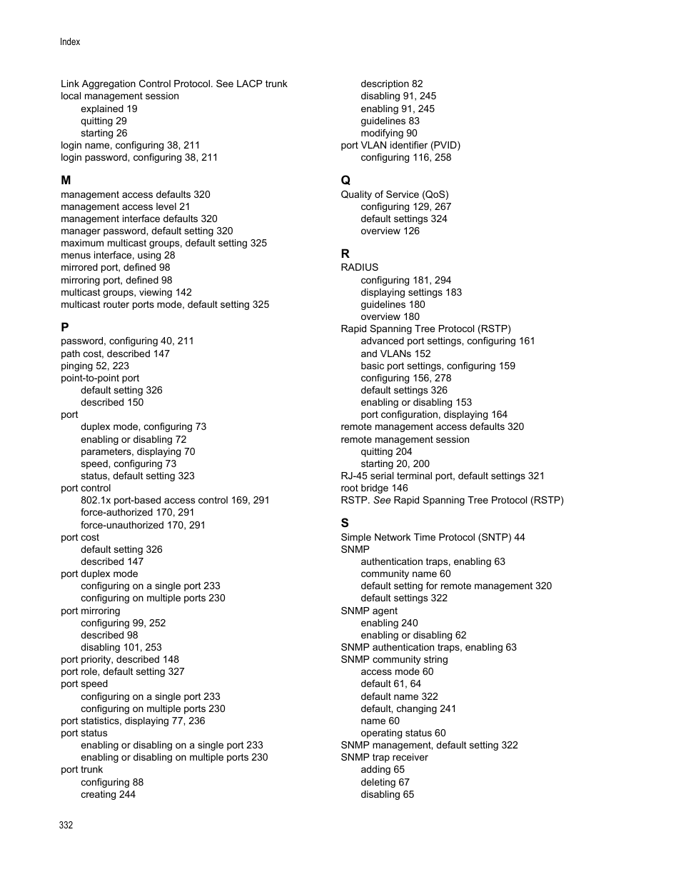 Allied Telesis AT-S84 User Manual | Page 332 / 334