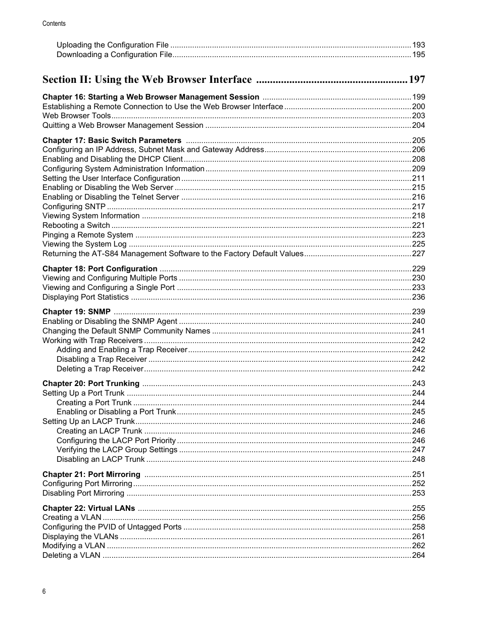 Allied Telesis AT-S84 User Manual | Page 6 / 334
