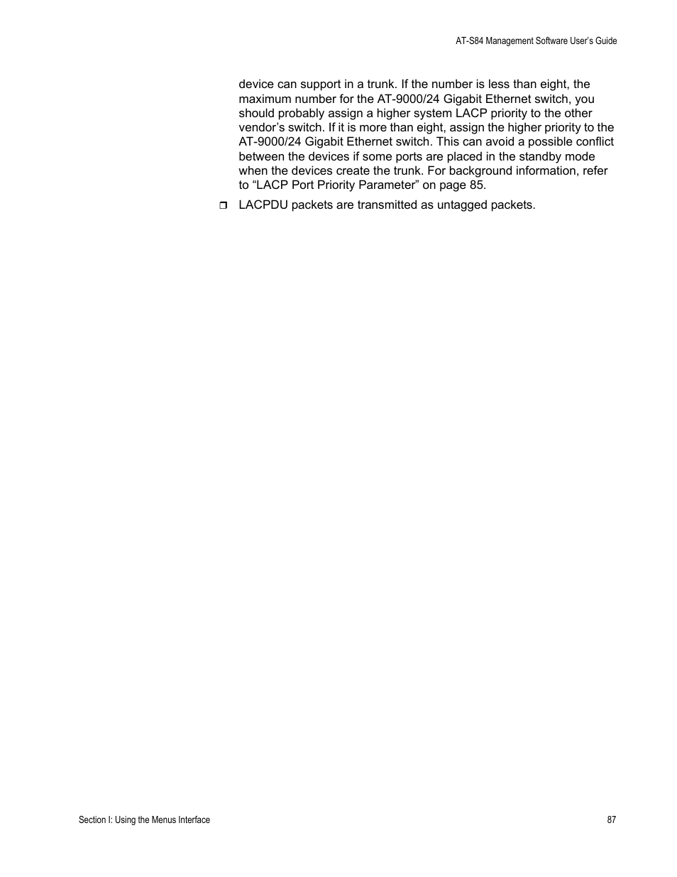 Allied Telesis AT-S84 User Manual | Page 87 / 334