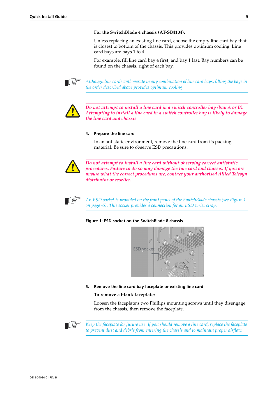 Allied Telesis SwitchBlade Line Card User Manual | Page 5 / 10