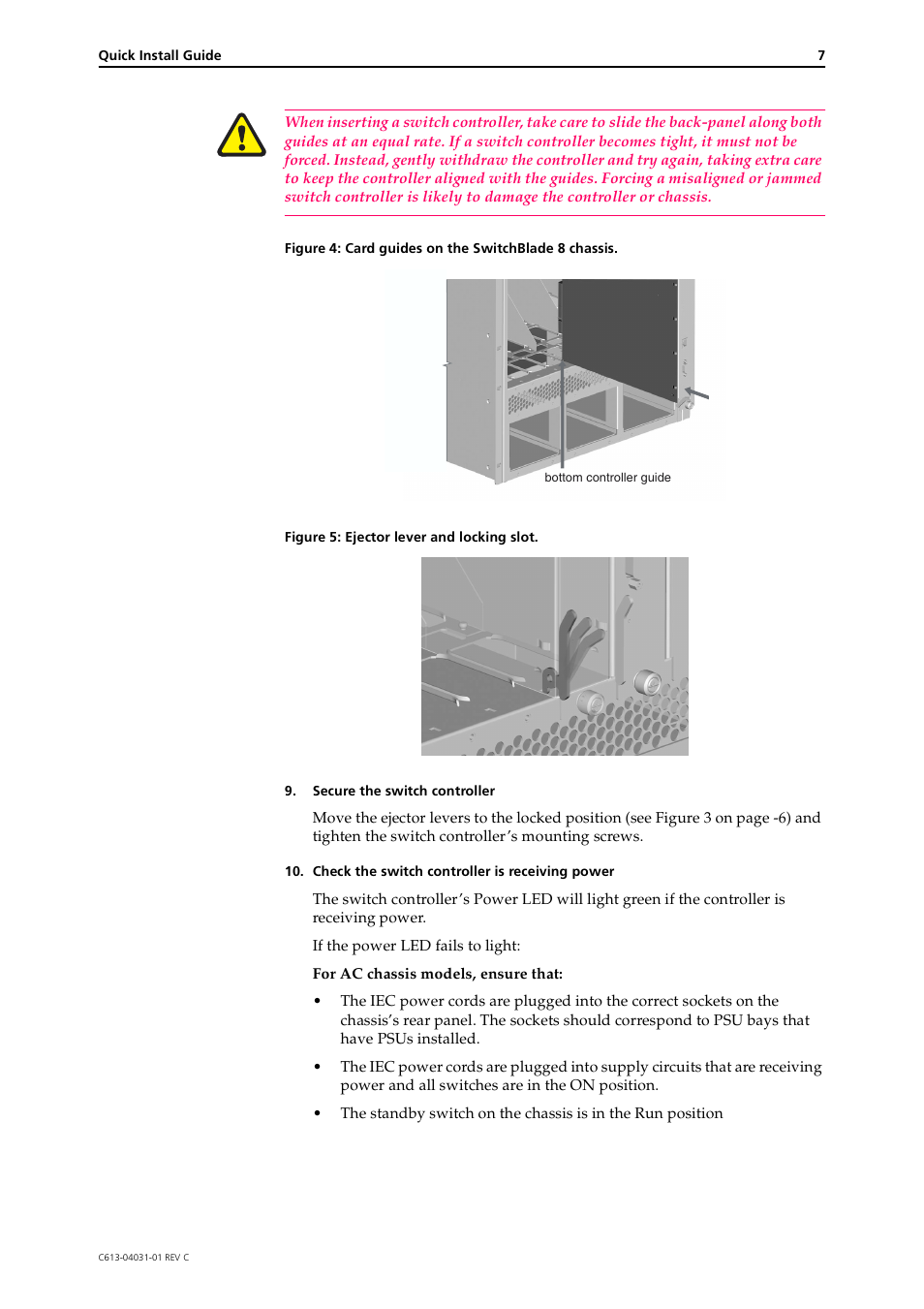Allied Telesis SwitchBlade Switch Controller User Manual | Page 7 / 12