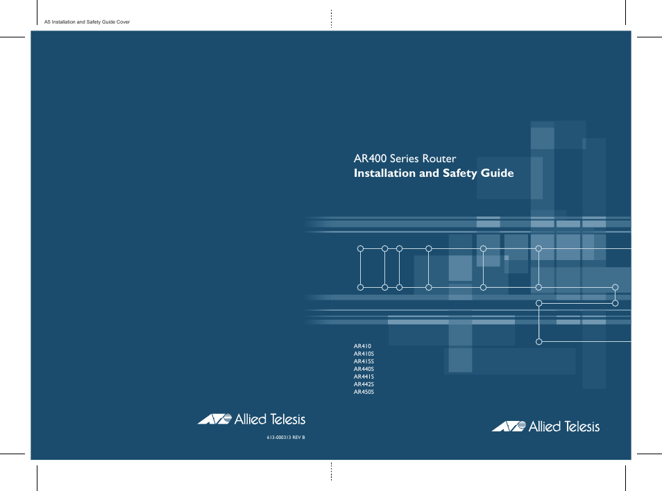 Allied Telesis AR400 Series Router User Manual | 56 pages