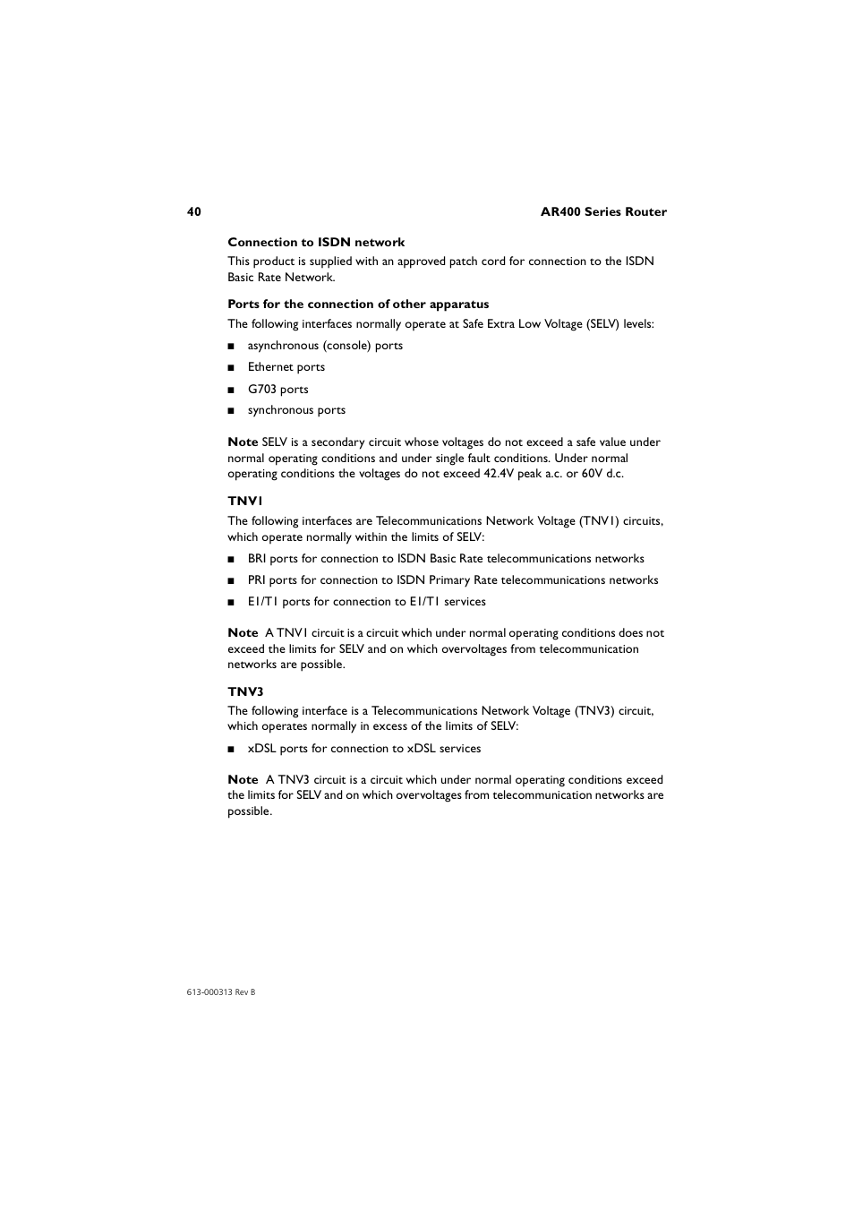 Allied Telesis AR400 Series Router User Manual | Page 40 / 56