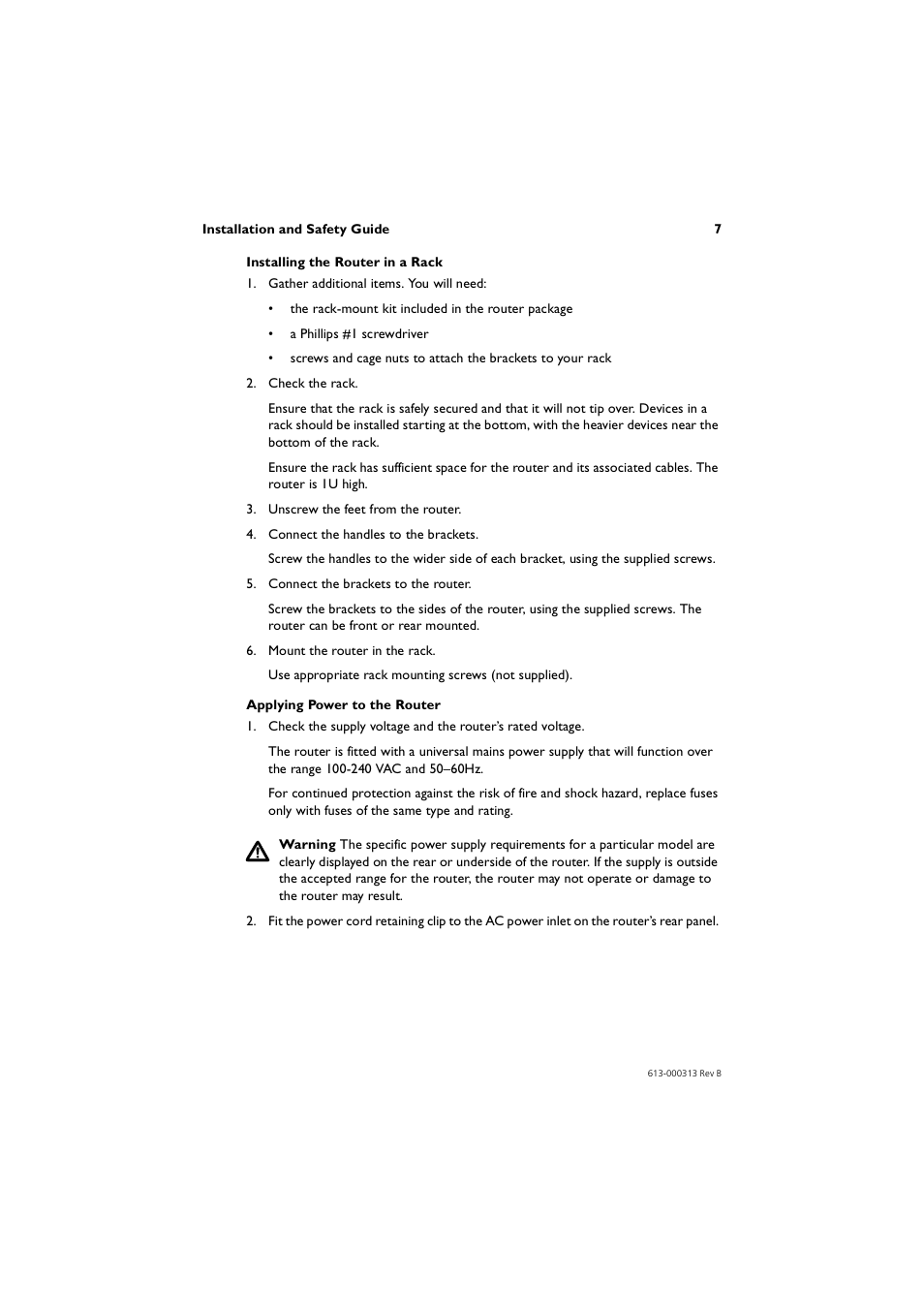 Allied Telesis AR400 Series Router User Manual | Page 7 / 56