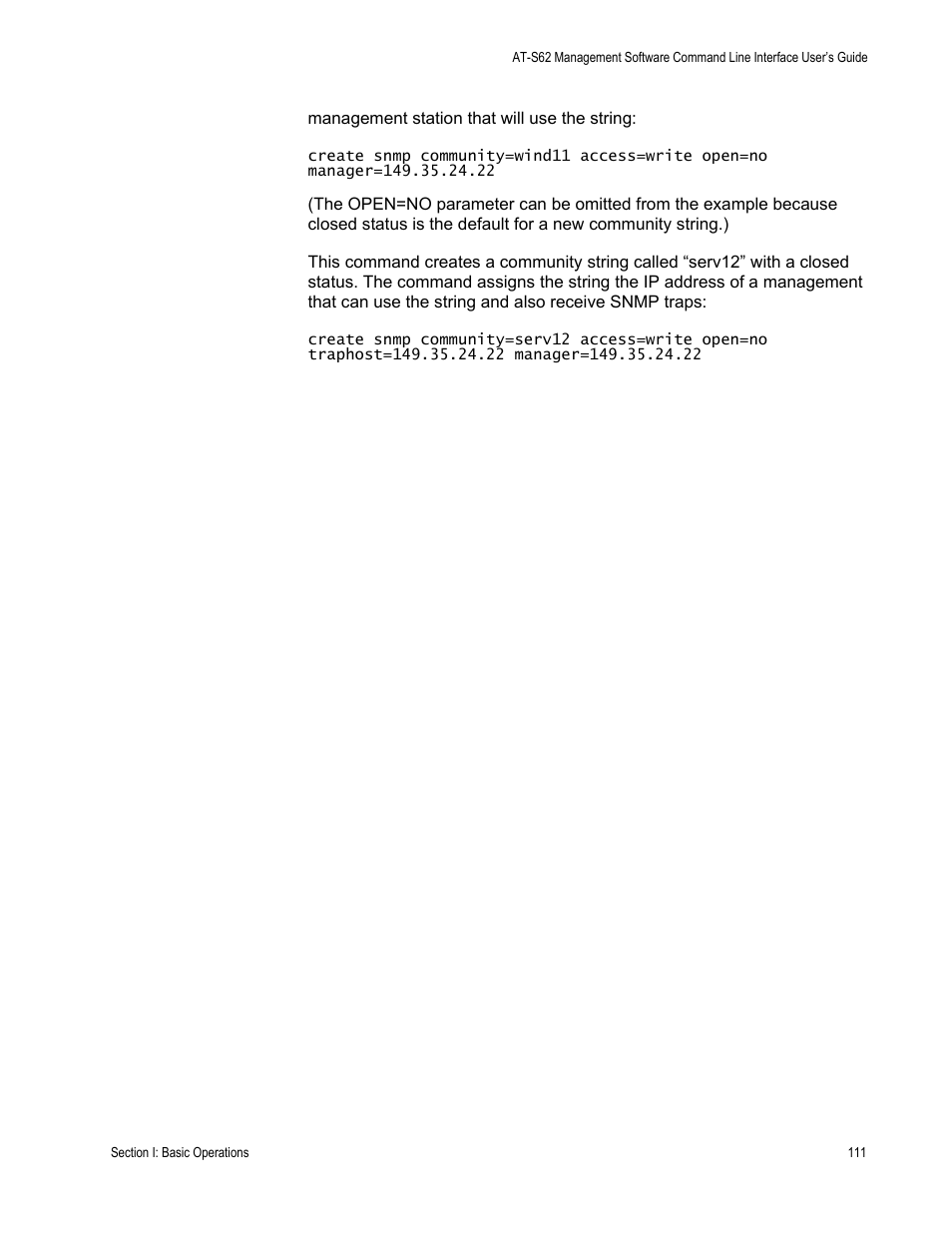 Allied Telesis AT-S62 User Manual | Page 111 / 656