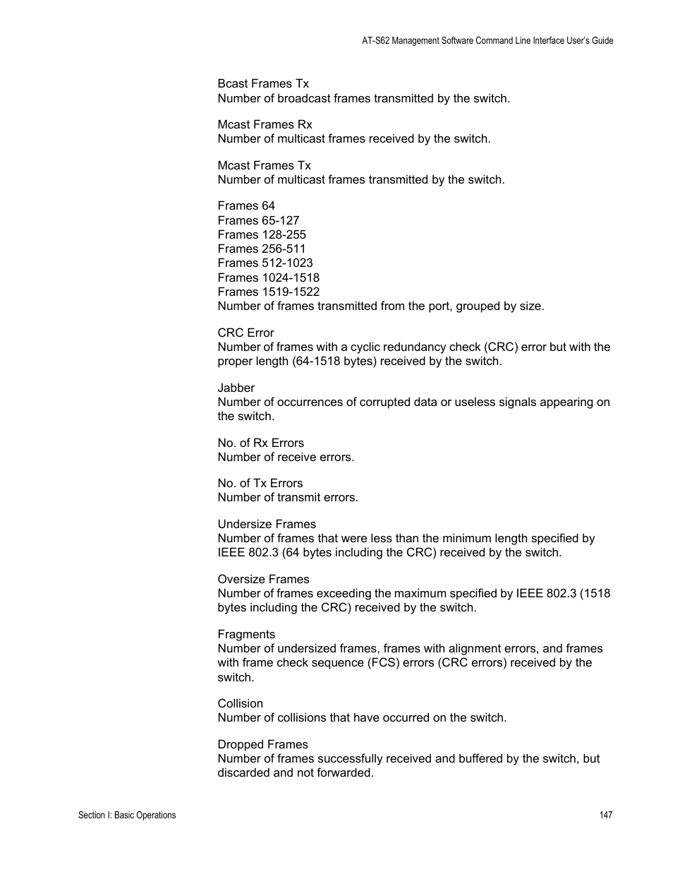 Allied Telesis AT-S62 User Manual | Page 147 / 656