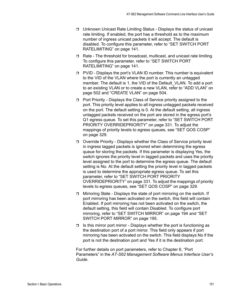 Allied Telesis AT-S62 User Manual | Page 151 / 656