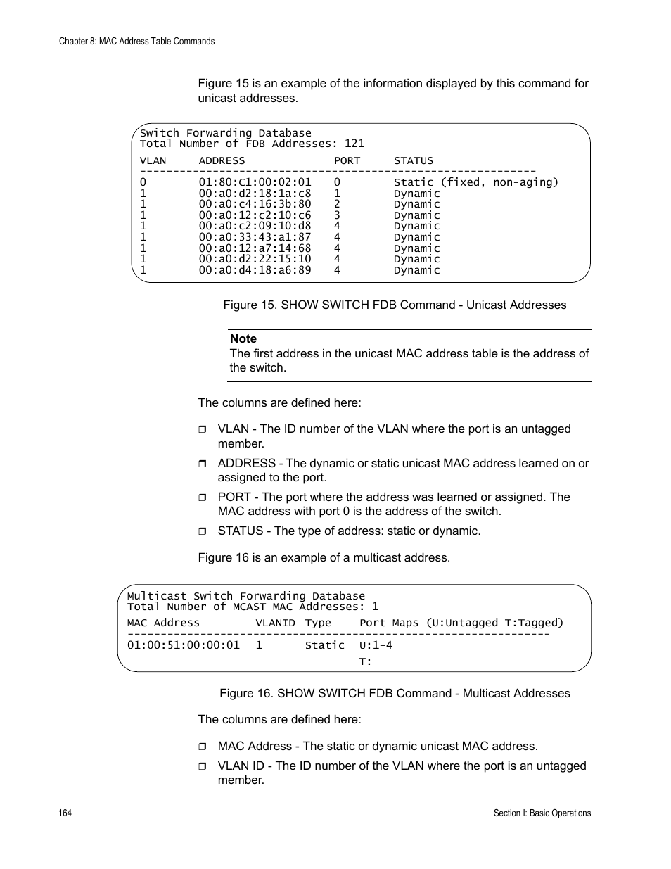 Allied Telesis AT-S62 User Manual | Page 164 / 656