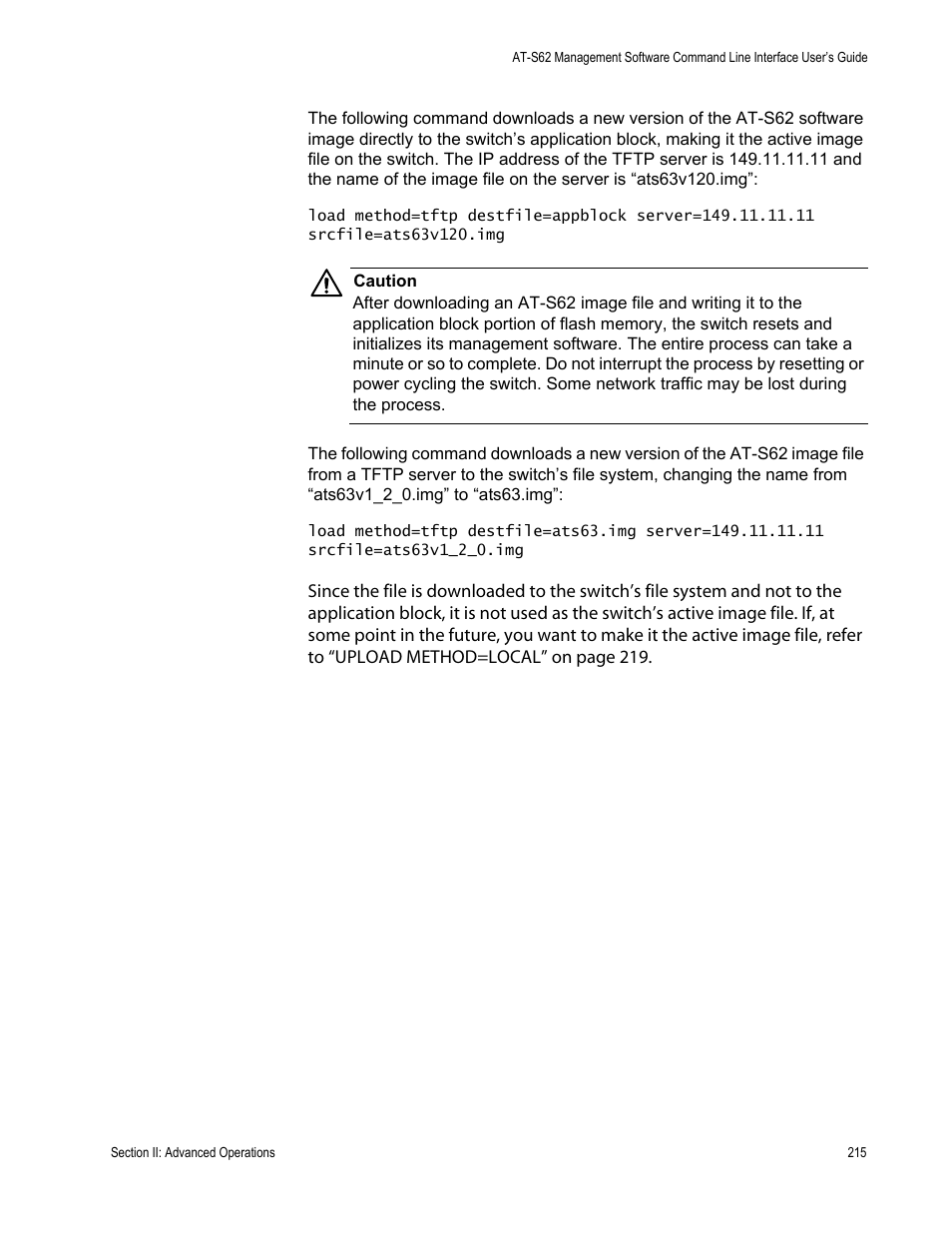 Allied Telesis AT-S62 User Manual | Page 215 / 656