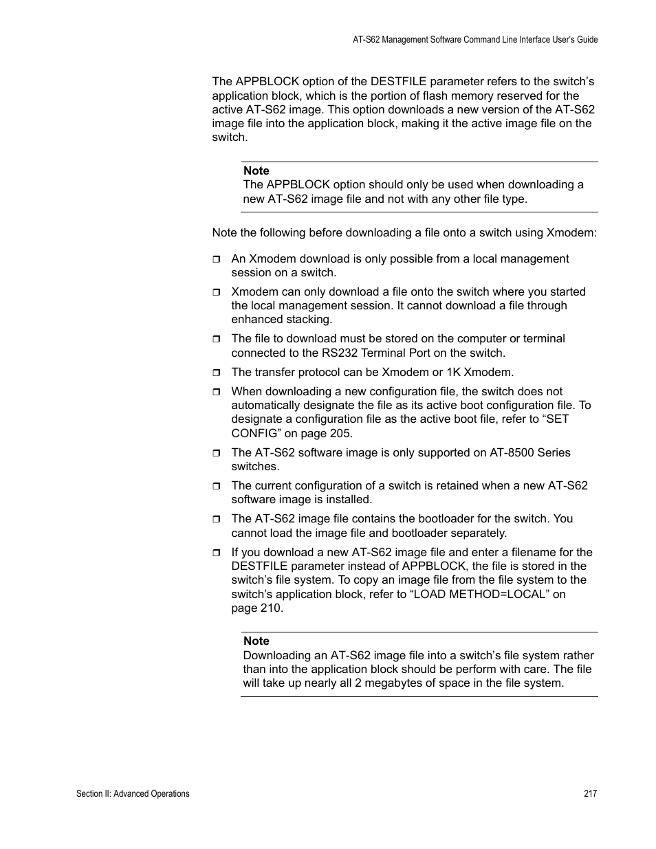Allied Telesis AT-S62 User Manual | Page 217 / 656
