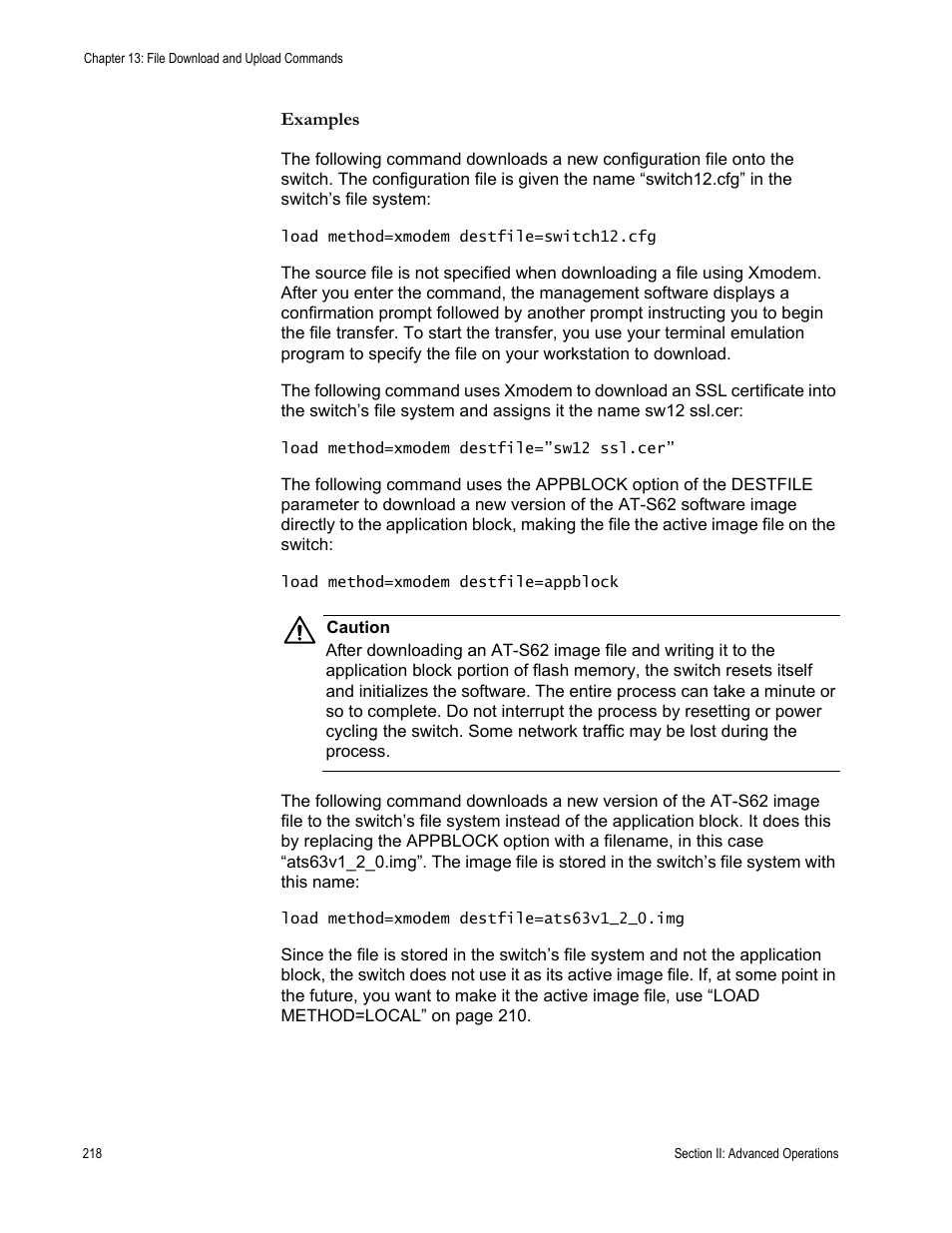 Allied Telesis AT-S62 User Manual | Page 218 / 656