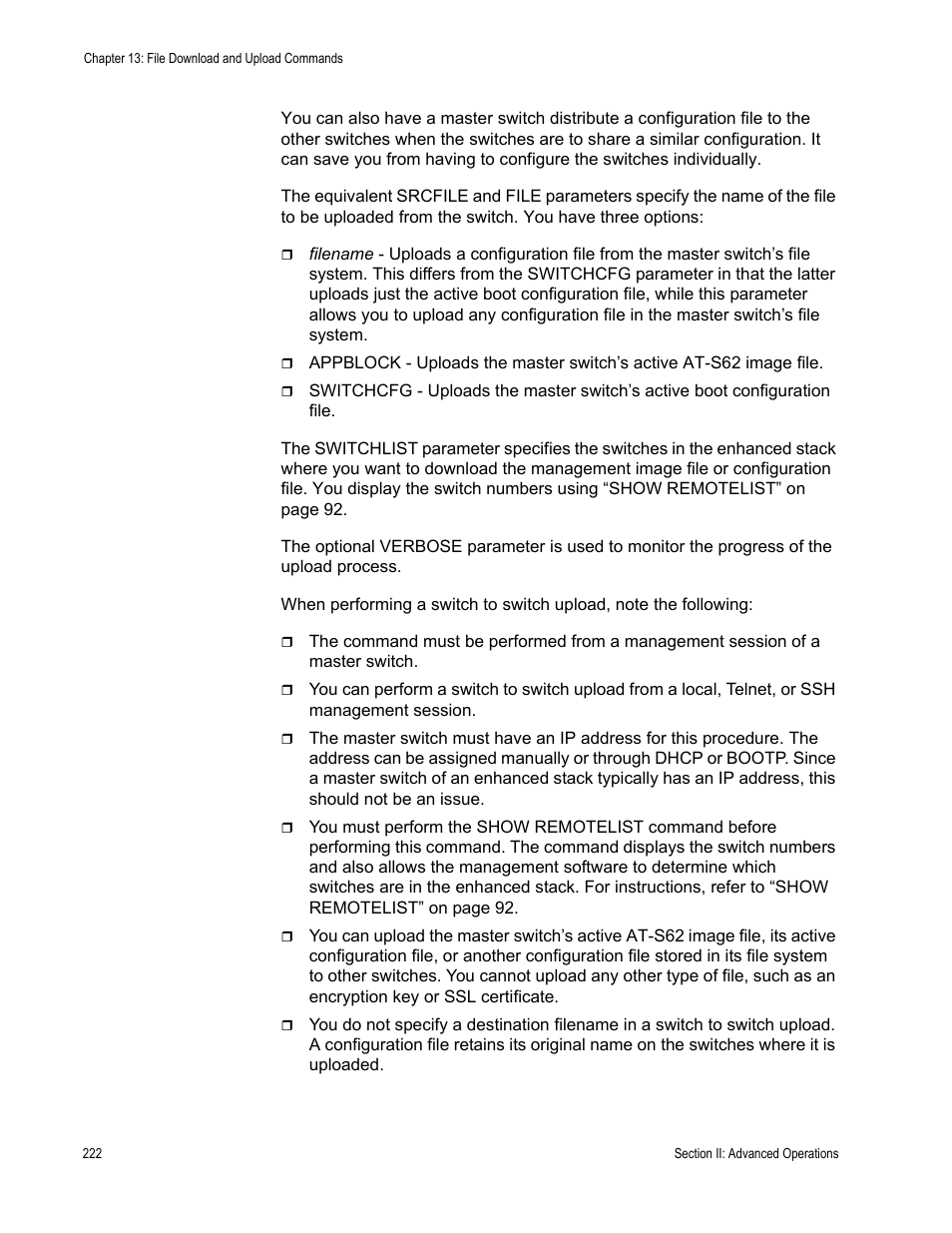 Allied Telesis AT-S62 User Manual | Page 222 / 656