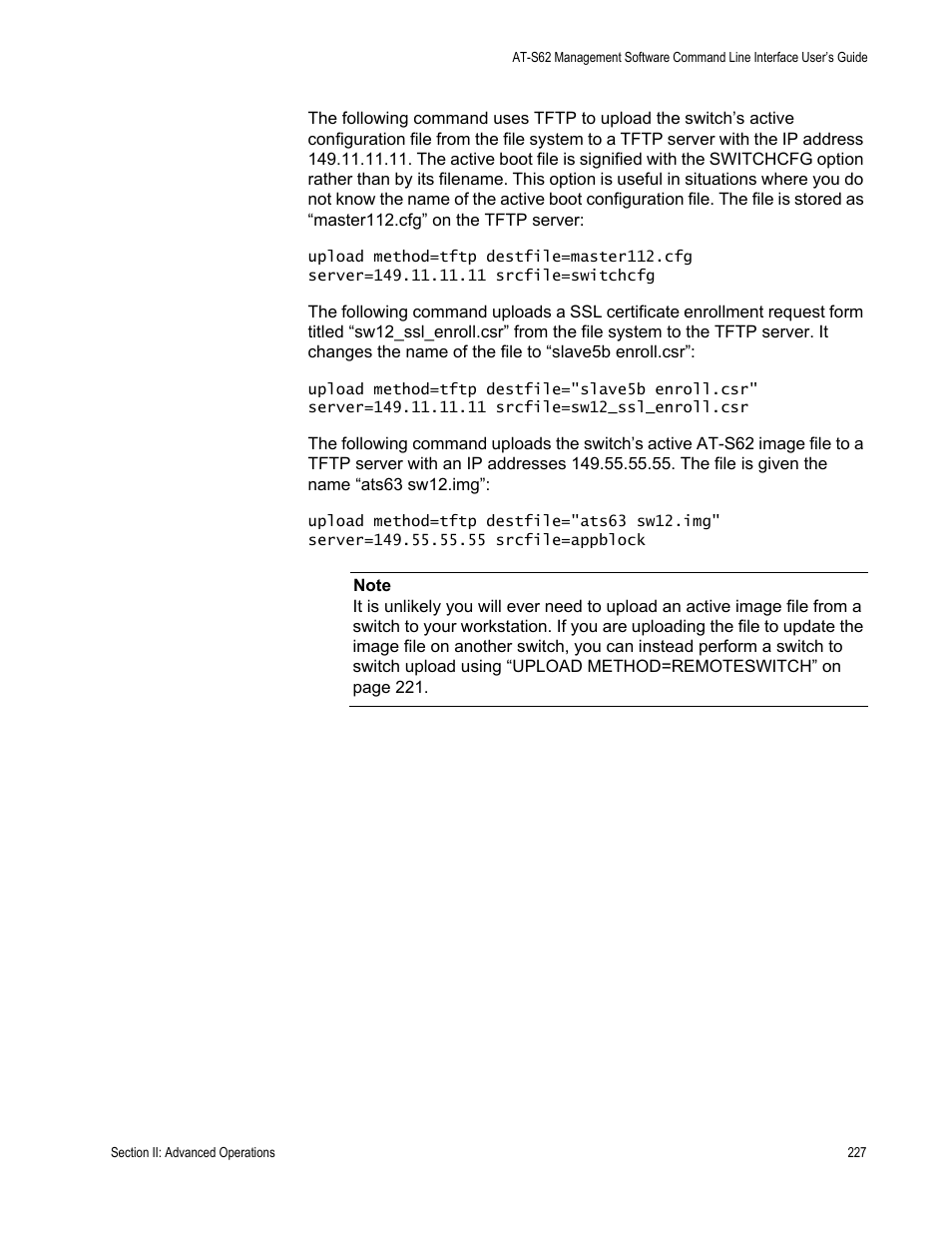 Allied Telesis AT-S62 User Manual | Page 227 / 656