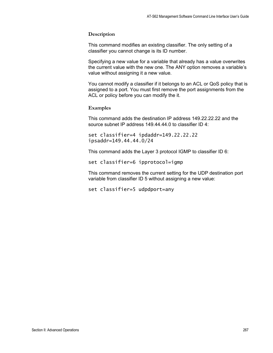 Allied Telesis AT-S62 User Manual | Page 267 / 656