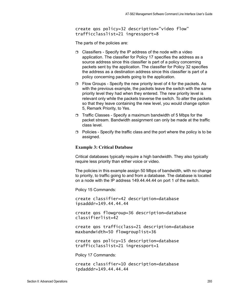 Allied Telesis AT-S62 User Manual | Page 293 / 656