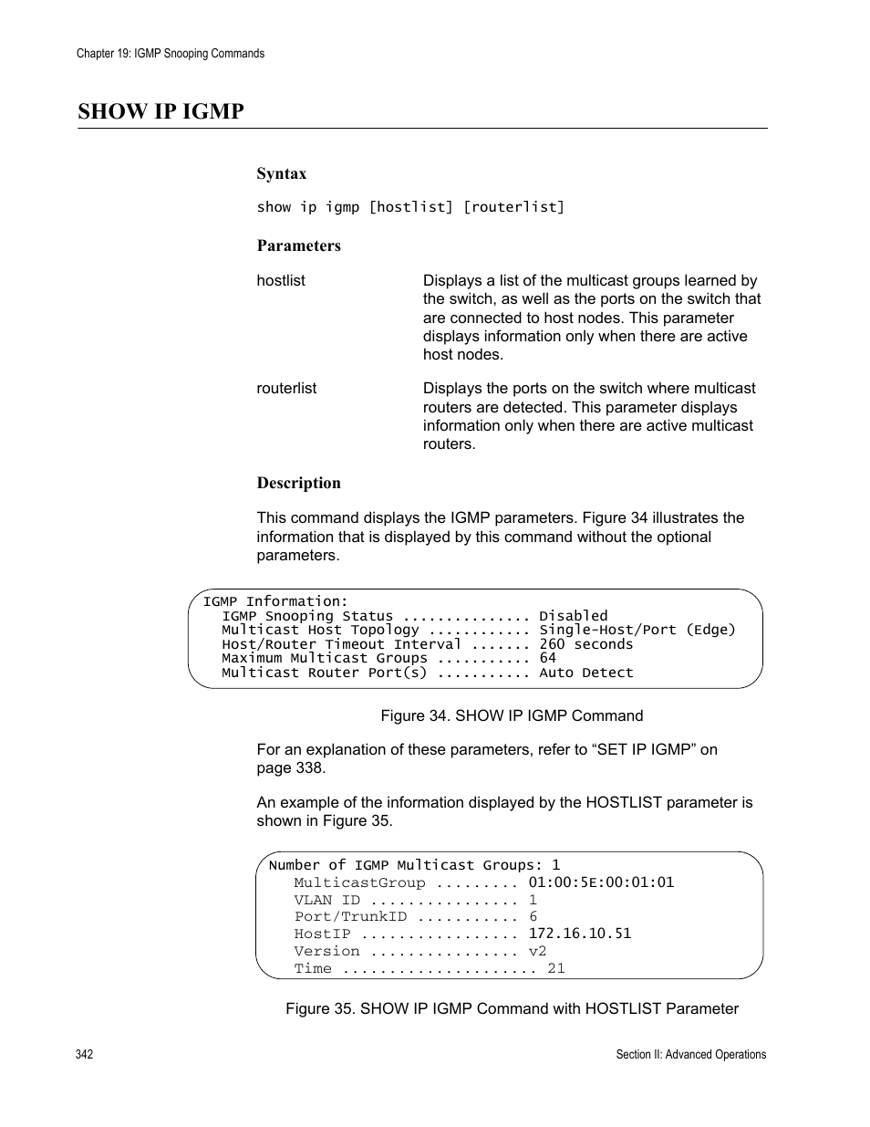 Show ip igmp | Allied Telesis AT-S62 User Manual | Page 342 / 656