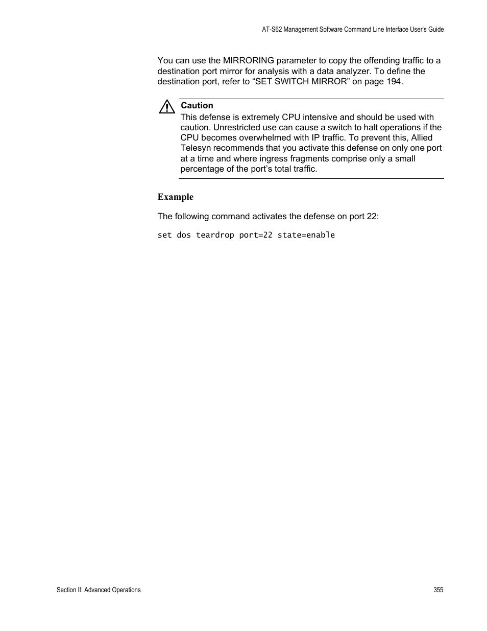 Allied Telesis AT-S62 User Manual | Page 355 / 656