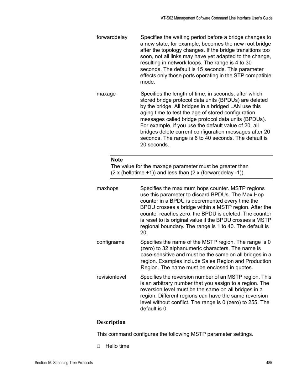 Allied Telesis AT-S62 User Manual | Page 485 / 656