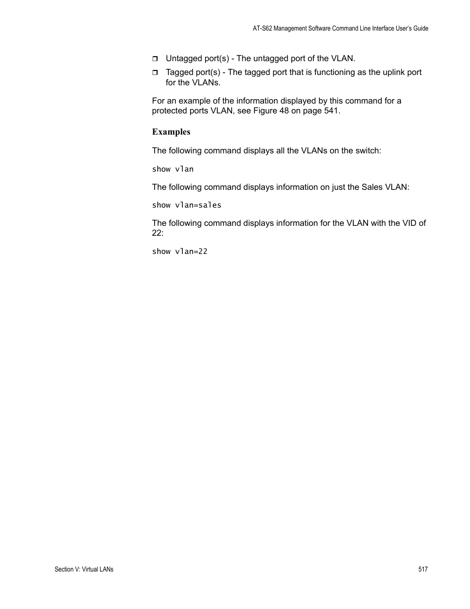 Allied Telesis AT-S62 User Manual | Page 517 / 656