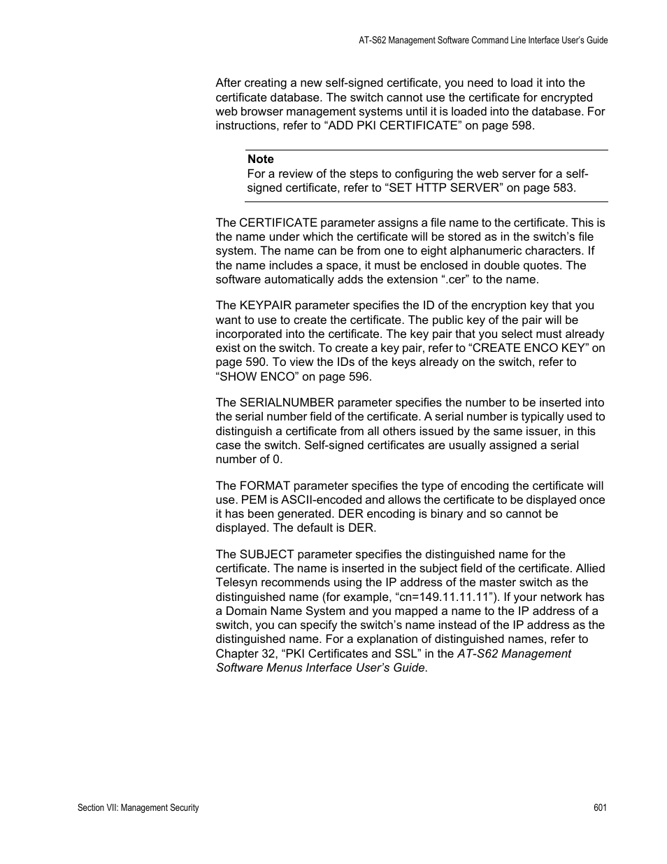 Allied Telesis AT-S62 User Manual | Page 601 / 656