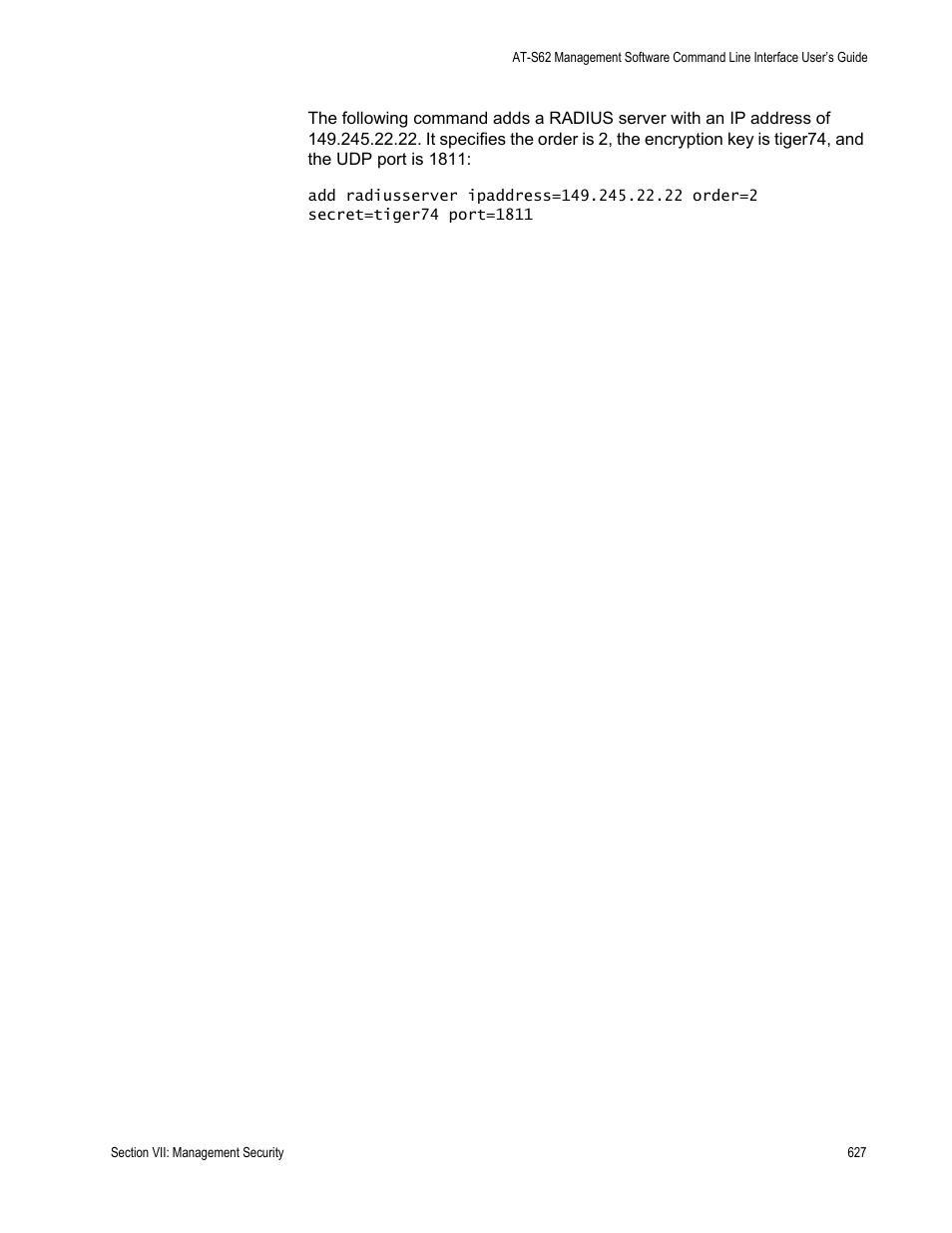 Allied Telesis AT-S62 User Manual | Page 627 / 656