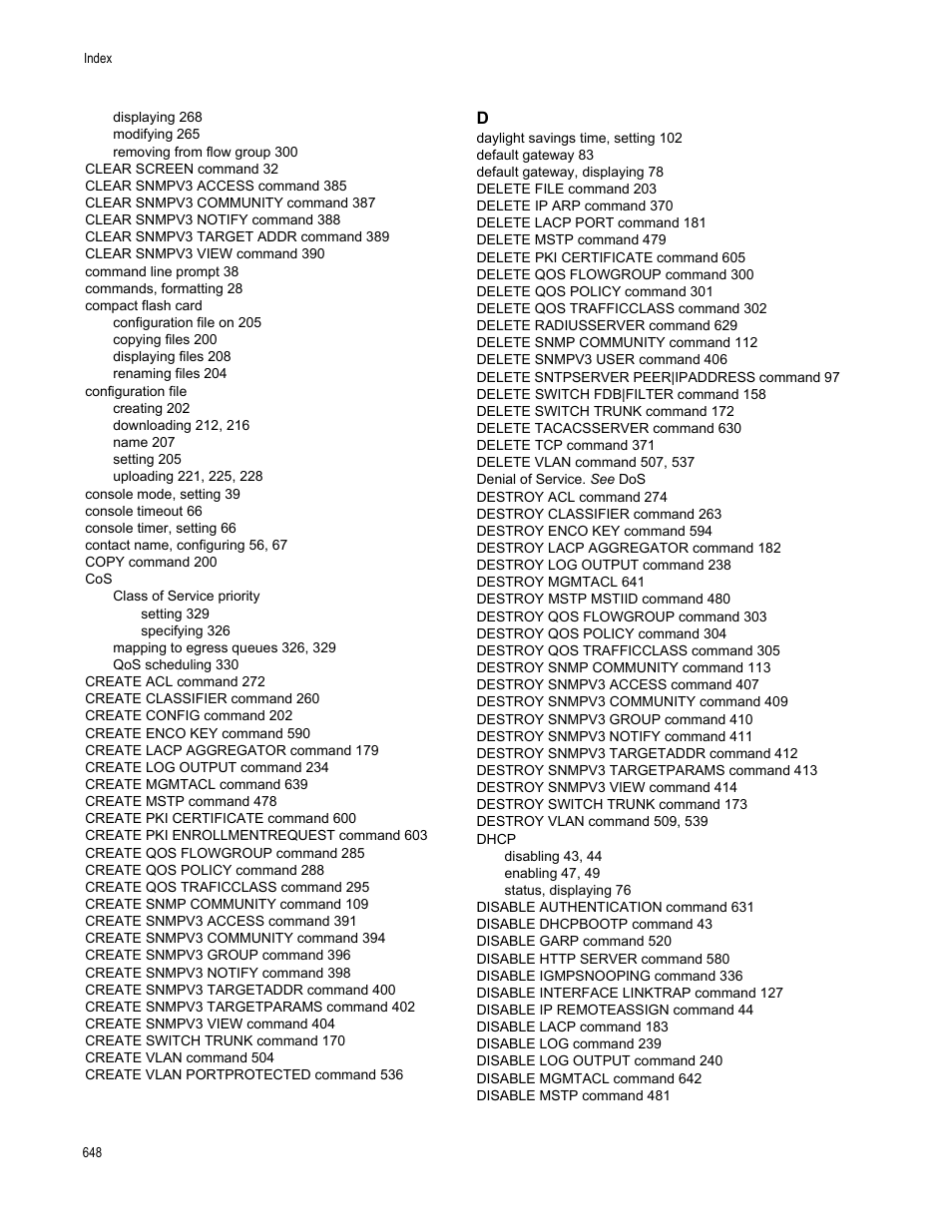 Allied Telesis AT-S62 User Manual | Page 648 / 656