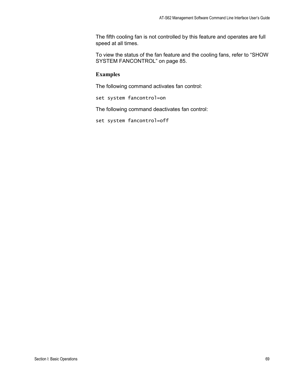 Allied Telesis AT-S62 User Manual | Page 69 / 656