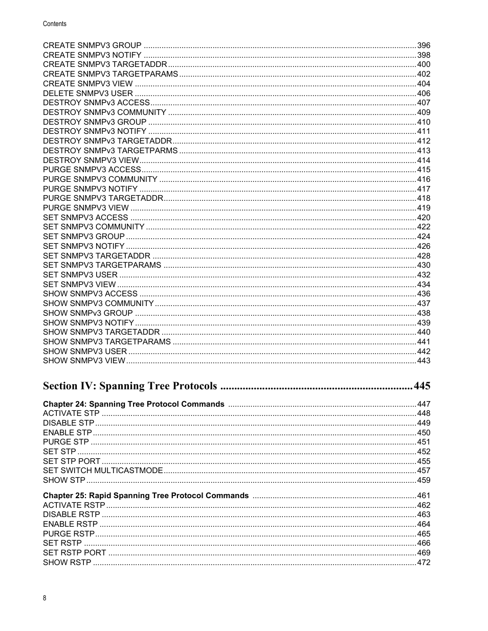 Allied Telesis AT-S62 User Manual | Page 8 / 656