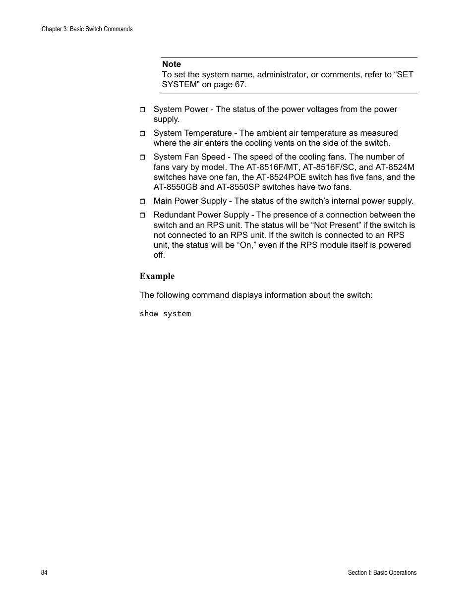 Allied Telesis AT-S62 User Manual | Page 84 / 656